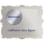 Tektronix D1 Calibration Data Report for WFM4000
