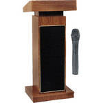 Oklahoma Sound Orator Height Adjusting #800 Sound Lectern (Medium Oak) w/ LWM-5
