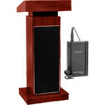 Oklahoma Sound Orator Height Adjusting #800 Sound Lectern (Mahogany) w/ LWM-6