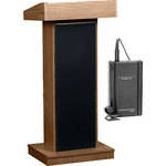 Oklahoma Sound Orator  #800x Sound Lectern (Walnut) w/ LWM-6