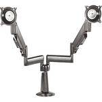 Chief KCY220 Height-Adjustable Dual Arm Dual Monitor Desk Mount (Silver)