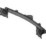 Chief KTA220B  Dual Horizontal Array Pole Clamp (Black)