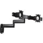 Chief KWD-220B Dual Horizontal Monitor Swing Arm Wall Mount (Black)