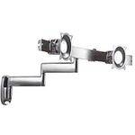 Chief KWD-220S Dual Horizontal Monitor Swing Arm Wall Mount (Silver)
