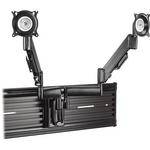 Chief KSY-220B Height-Adjustable Slat Wall Dual Monitor Mount (Black)