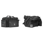 Porta Brace DVO2R-QS-M4 DV Case with QS-M4 Quick Slick Mini Rain Cover (Black with Red Trim)