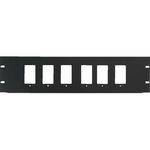 Raxxess 3U Six Decora Device Rack Panel