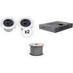 Atlas Sound 70W Ceiling Mounted Sound System for A/V and Conference Rooms (4 Speakers)