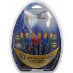 Xtreme Cables 3-RCA to 3-RCA Component Video Cable - 6'