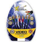 Xtreme Cables 3-RCA to 3-RCA Component Video Cable - 12'