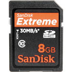 SanDisk 8GB Extreme SDHC Class 10 Memory Card