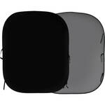 Lastolite LL LB56GB  Collapsible Background - 5 x 6' (Black/Mid Gray)