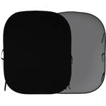 Lastolite LL LB67GB  Collapsible Background - 6 x 7' (Black/Mid Gray)