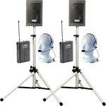 Anchor Audio EDP7500 HBM-2  Explorer Pro Delxue Package with HBM-TA4F Headband Microphone x 2