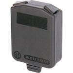 Neutrik Hinged Cover for D-Size Chassis-Black