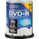 Aleratec DVD+R HydroGuard Inkjet Hub Printable Recordable Disc (Spindle Pack of 90)