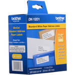 Brother DK1201 1-1/7" x 3-1/2" Standard Adress Paper Labels (400 Labels) (White)