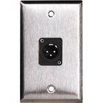 TecNec WPL-1113 1-Gang Wall Plate with Male 3-Pin XLR