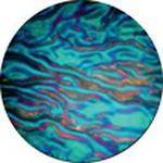 Rosco Colorwave Effects Color Glass Gobo - #33104 - Cyan Ripple (86mm = 3.4")