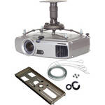 Premier Mounts PBC-UMS Universal Projector Mount with T-Bar Adapter and Quick Locking Cable (Black)
