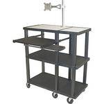 H. Wilson WTPS70ME Extra Wide Presentation Station (36 x 18 x 42", Black)