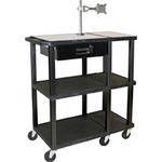 H. Wilson WTPS72ME Extra Wide Presentation Station (36 x 18 x 42", Black)