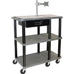 H. Wilson WTPS72ME Extra Wide Presentation Station (36 x 18 x 42", Gray)