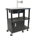 H. Wilson WTPS73ME Extra Wide Presentation Station (36 x 18 x 42", Black)