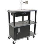 H. Wilson WTPS73ME Extra Wide Presentation Station (36 x 18 x 42", Gray)