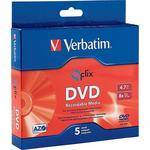Verbatim DVD-R Branded Qflix Media (Slim Case Pack of 5)