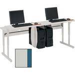 Bretford 72" Wide Flat Panel Work Center (Grey Mist with Topaz Trim)