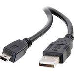 C2G 6.6' (2 m)  USB 2.0 A/mini-B Cable (Black)
