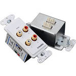 Intelix Dual Stereo Audio Wallplate Balun (Cat 5/Cat 6/Cat 7)