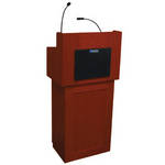 AmpliVox Sound Systems SS3010 - MA  Oxford Two Piece Lectern  (Mahogany )