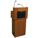 AmpliVox Sound Systems SS3010 - CH  Oxford Two Piece Lectern  (Cherry )