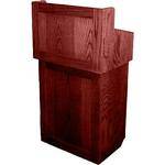 AmpliVox Sound Systems Oxford Solid Wood Non-sound Lectern Mahagony