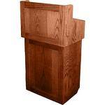 AmpliVox Sound Systems Oxford Solid Wood Non-sound Lectern Natural Cherry