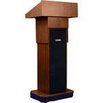 AmpliVox Sound Systems W505A Executive Adjustable Non-Sound Column Lectern (Walnut)