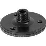 WindTech 8060B Large Podium Microphone Flange with Threaded Base (Black)