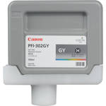 Canon LUCIA PFI-302GY: 330ml Pigmented Gray Ink Tanks