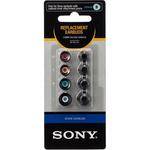 Sony EP-EX10A Replacement Eartips for In-Ear Headphones (4 Pair, Black)