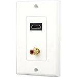 Pyle Pro PHDMRCF1 HDMI/Mono RCA Wallplate
