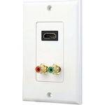 Pyle Pro PHDMRCF2 HDMI and RCA Wallplate
