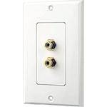 Pyle Pro PHRCA2 Dual Stereo RCA Wall Plate