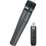 Shure X2u - XLR to USB Microphone Signal Adapter and SM57 Microphone Bundle 