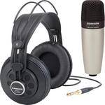 Samson SR850 Headphone and C01 Microphone Bundle