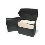 Print File DBLETTER Metal Edge Letter Size Document Storage Box (12.25 x 10.25 x 5") (Black)