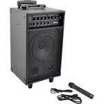 Pyle Pro PWMA860I 500W VHF Wireless Battery Powered PA System W/ iPod Dock