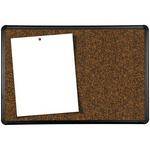 Best Rite Black Splash Cork Board with Presidential Trim (2 x 3')