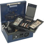 Carl CUI88650 Security Box With Dual Lock (Blue)